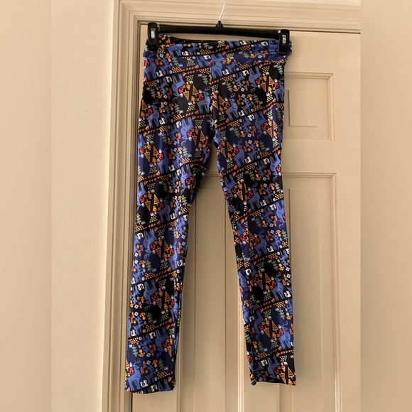 Luluaroe Printed Leggings Soft Lot One Size 13 Seasonal / Holiday - Picture 11 of 14